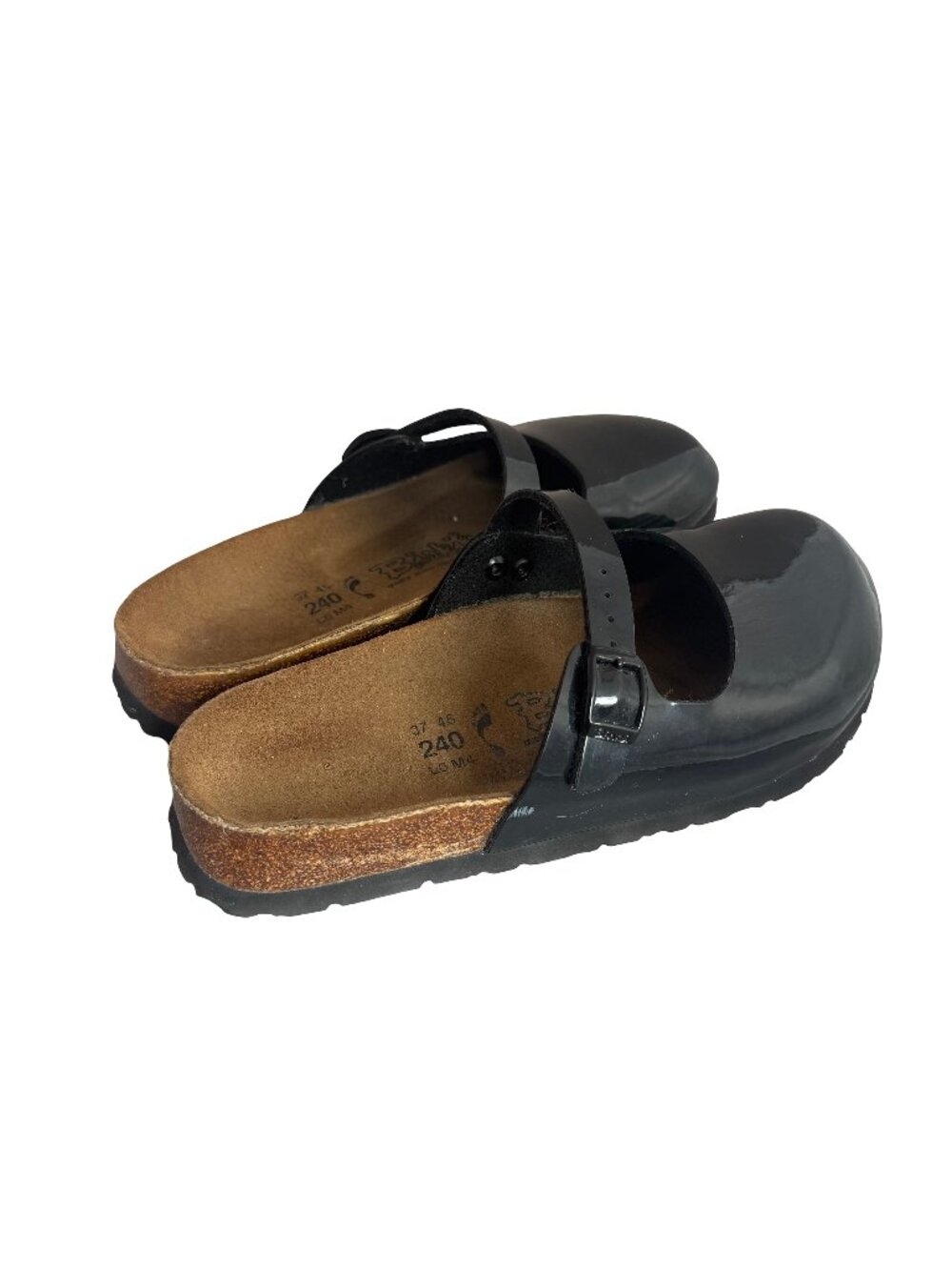 Birkenstock Black Patent Mary Jane Clogs